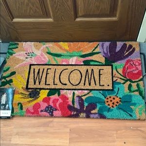 Rae Dunn Floral welcome mat